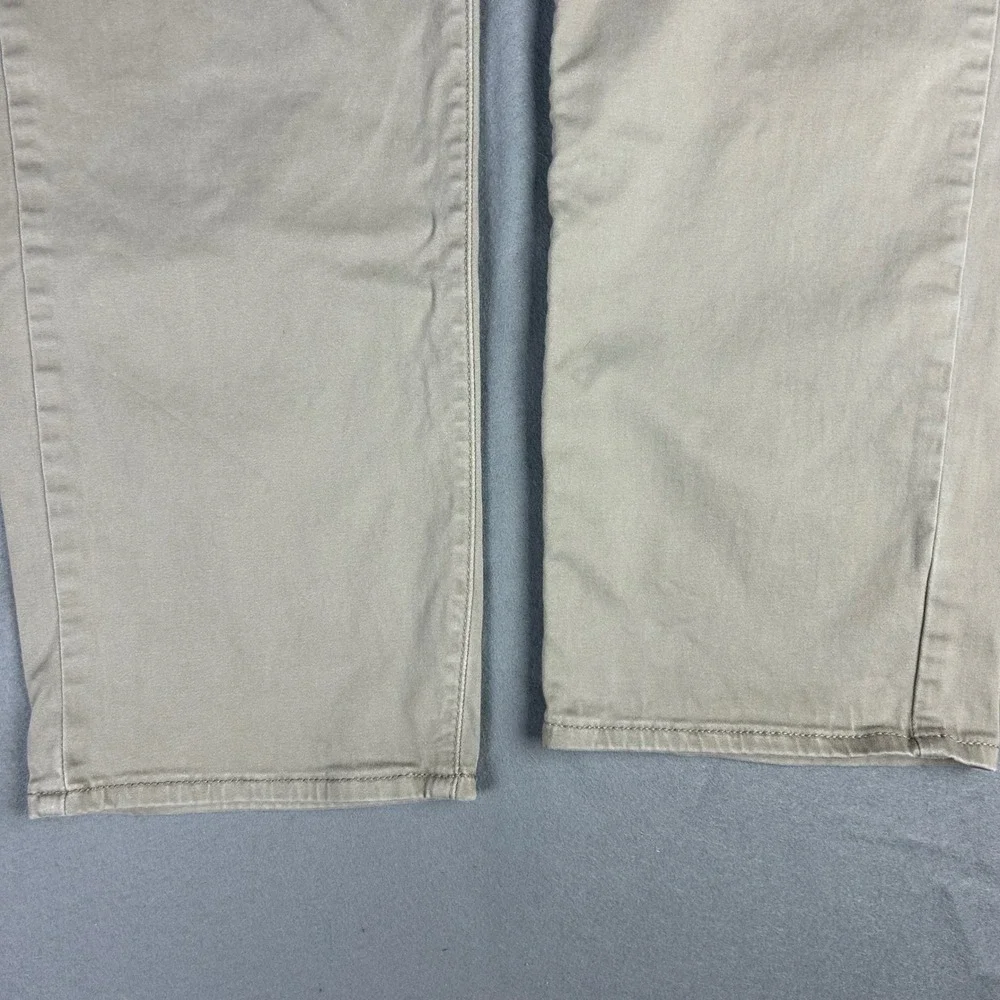 Lucky Brand Pants Mens 36x30 (36x29) Khaki Tan 221 Straight Leg Casual Trousers